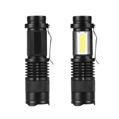 Mini LED Flashlight COB Portable Usb Rechargeable Tactical Dual