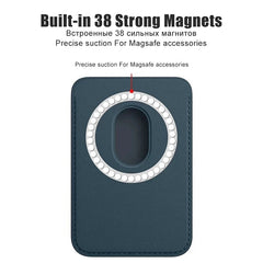 Magnetic Leather Card Holder