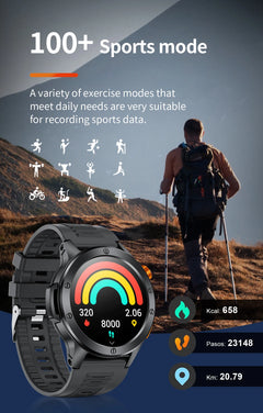 LIGE Sport Smart Watch LED Light Wireless Call Connect Phone Heart Rate Health Monitoring IP68 Waterproof Outdoor Men Smartwatch