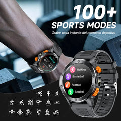 LIGE Sport Smart Watch LED Light Wireless Call Connect Phone Heart Rate Health Monitoring IP68 Waterproof Outdoor Men Smartwatch