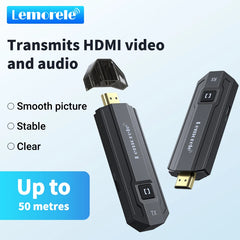 Wireless HDMI Transmitter Receiver 1080P Display Dongle Extender AV Adapter for Laptop TV Projector Monitor Live Stream Camera