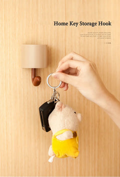 Creative Cute Animal Squirrel Hook Adhesive Sticker Key Storage Door Wall Kitchen Bedroom Storage Funny Gift Kids Room Decor