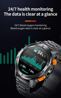 LIGE Sport Smart Watch LED Light Wireless Call Connect Phone Heart Rate Health Monitoring IP68 Waterproof Outdoor Men Smartwatch